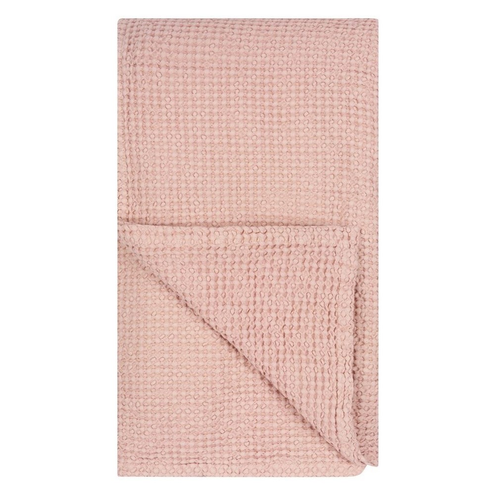 Alba Plain Bed Throw by Designers Guild in Blossom Pink